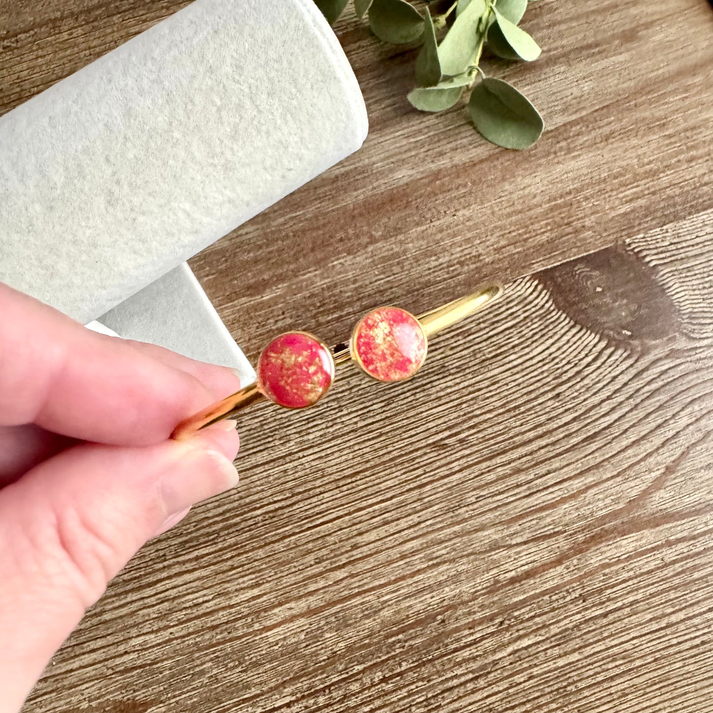 Bangle - Clay Bezels in Gold