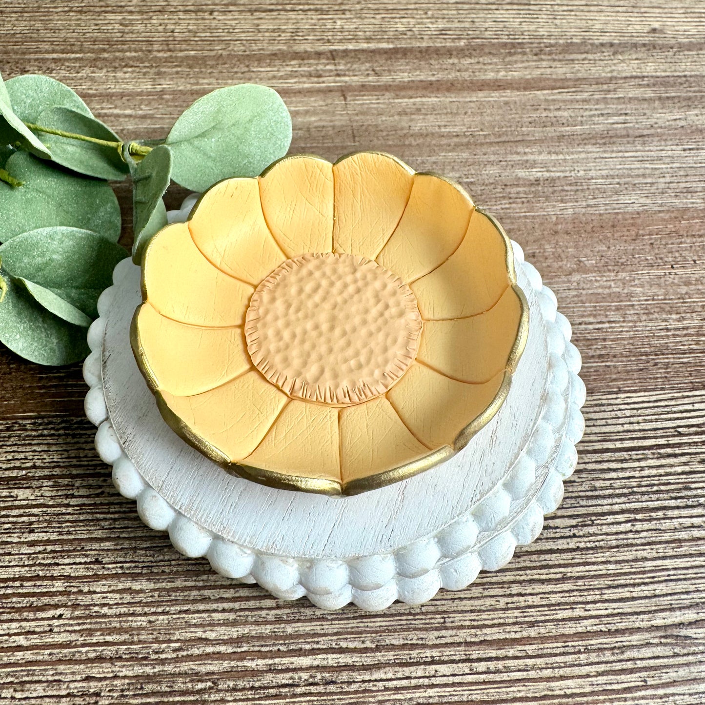 Daisy Flower Trinket Dishes