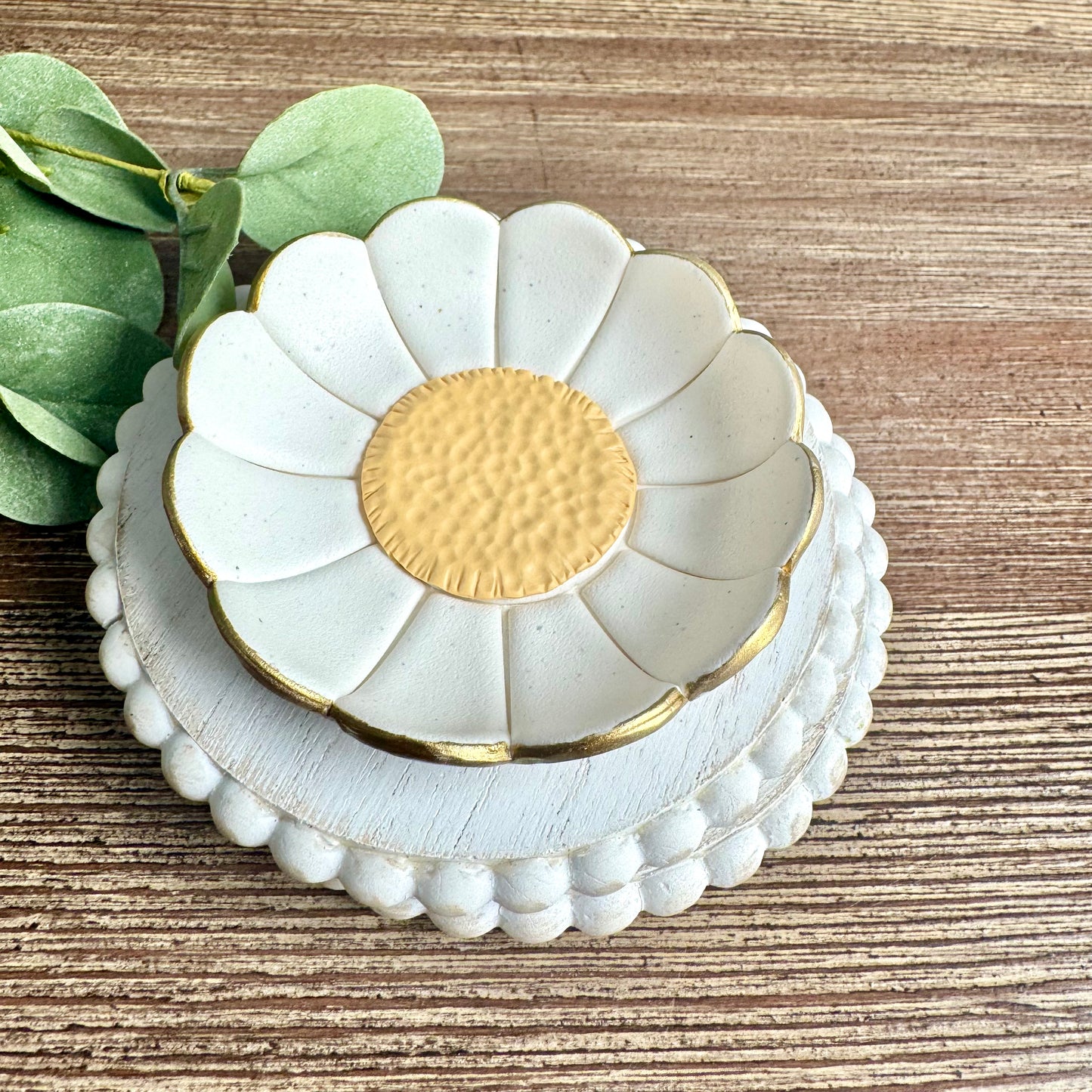 Daisy Flower Trinket Dishes