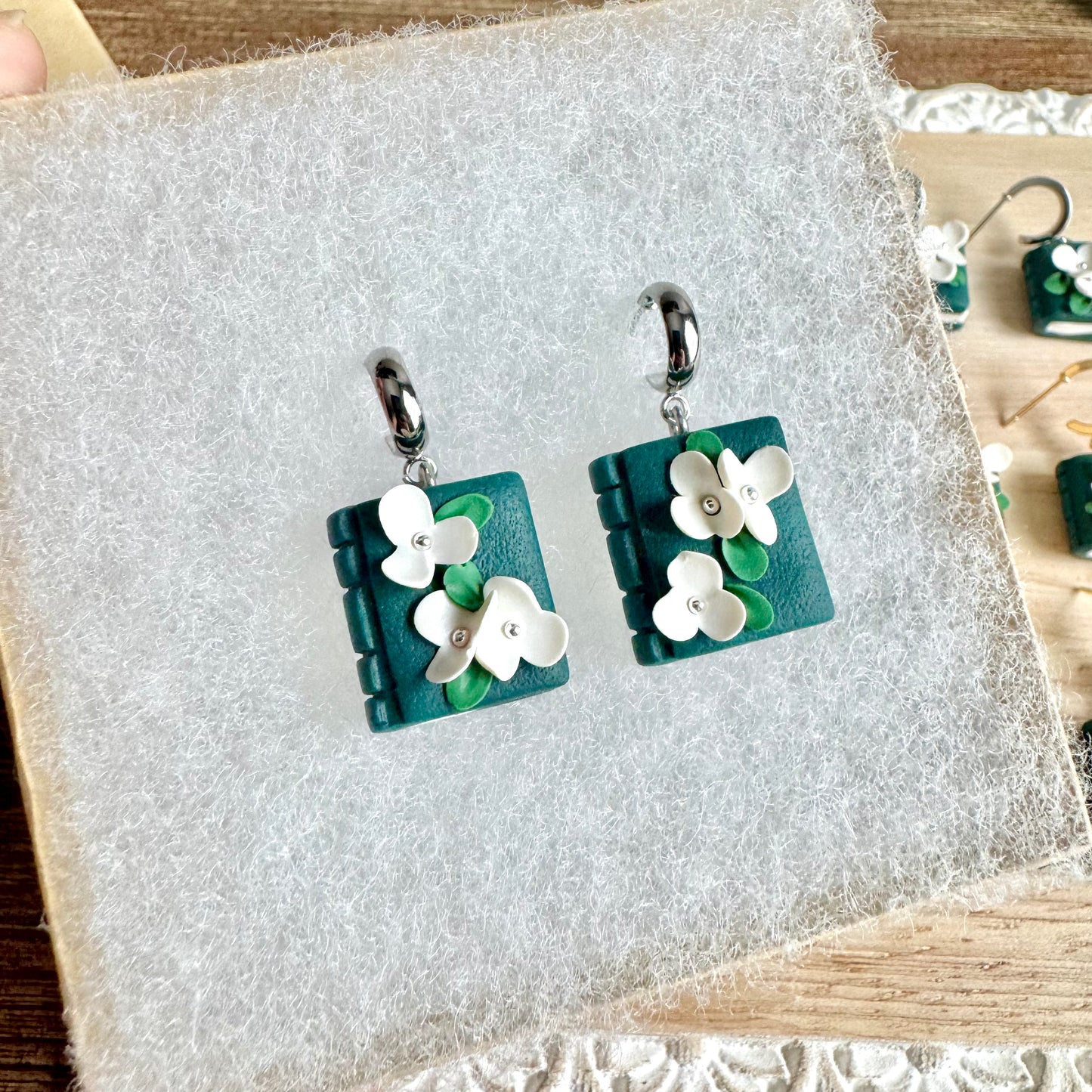 White Floral Books
