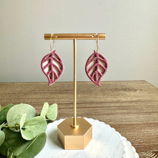 Fall Leaf Hoops