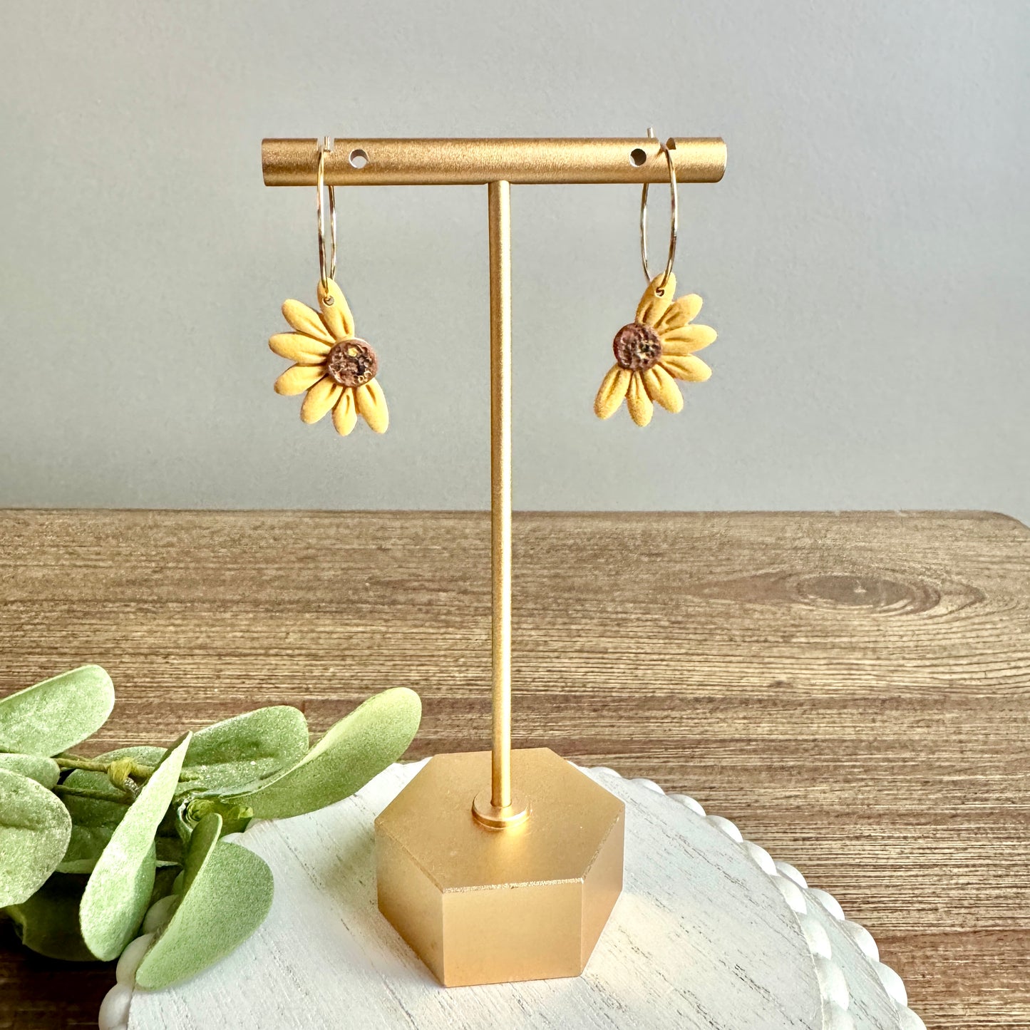 Half Daisy Hoops