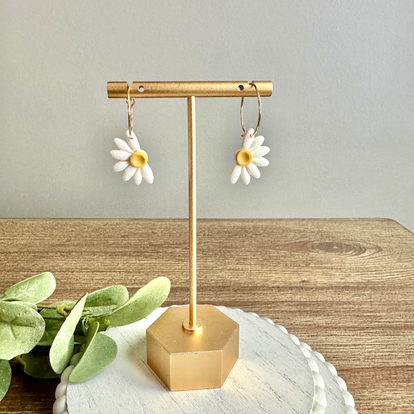 Half Daisy Hoops