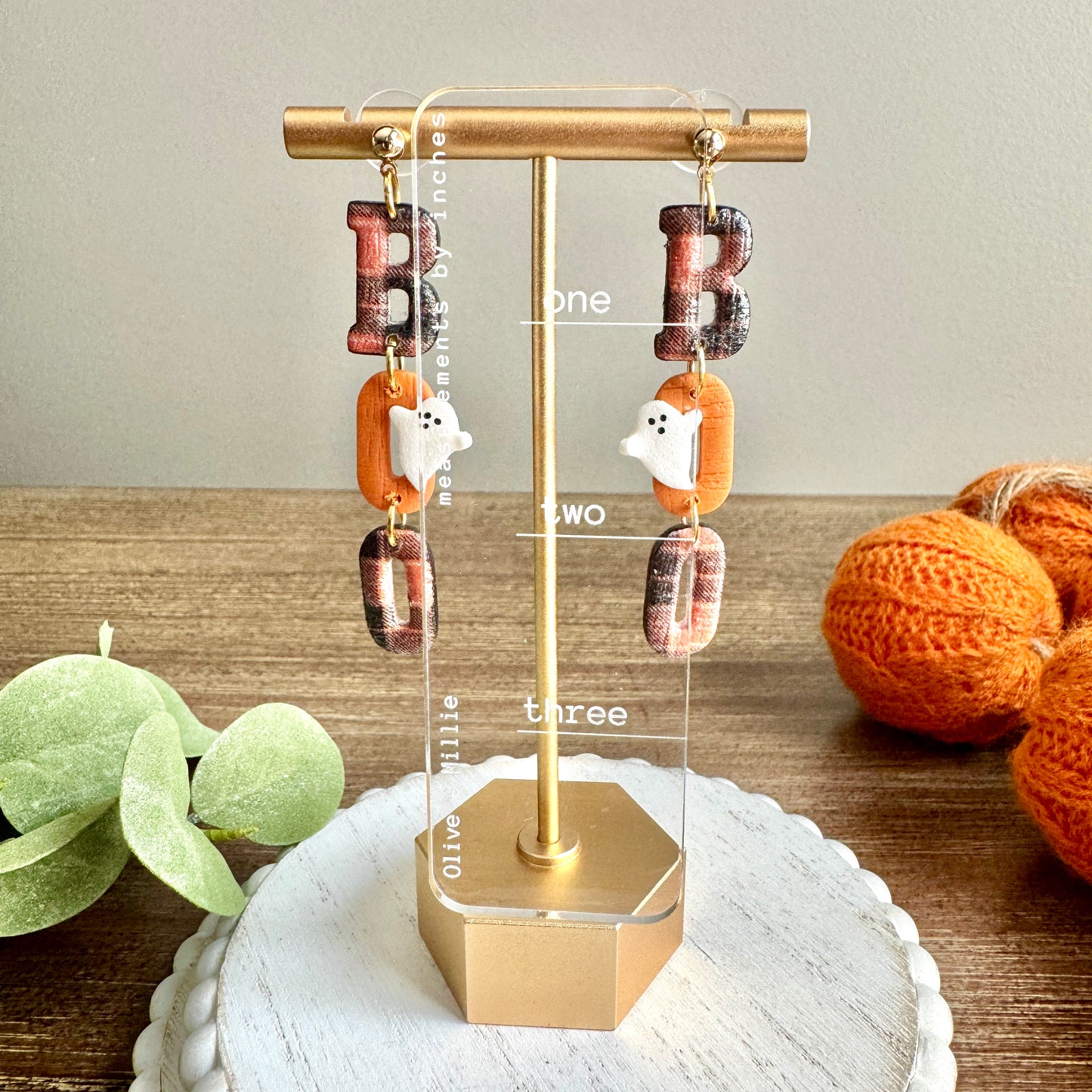 Halloween Plaid Boo