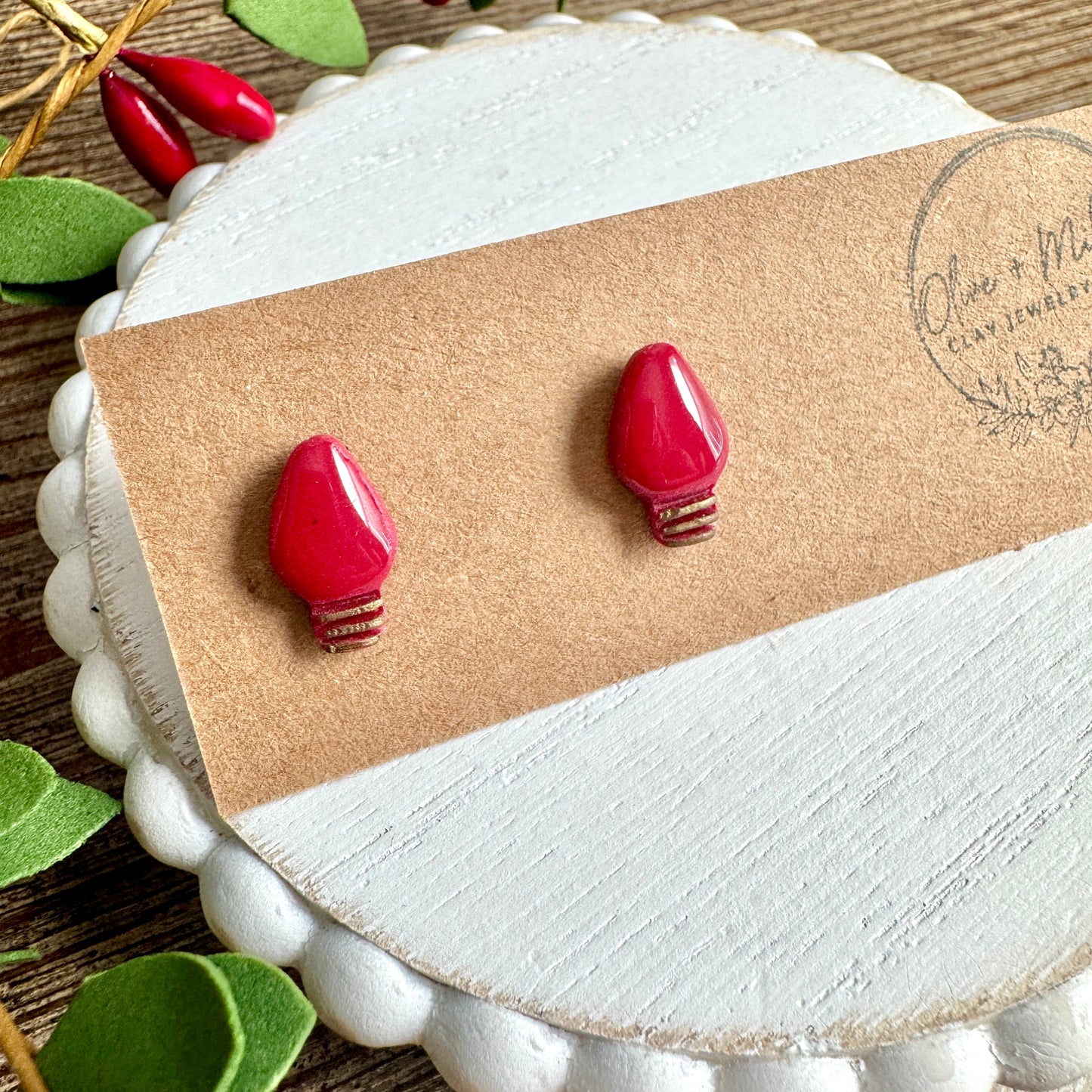 Christmas Light Studs - Glossy