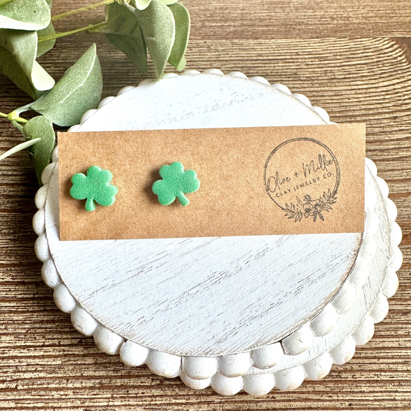 St. Pattys Clover Studs