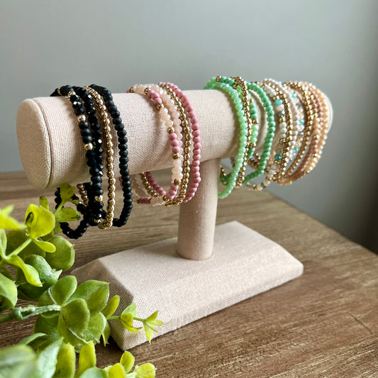 Bracelet Assorted Beaded Stackable - Multiple Colors