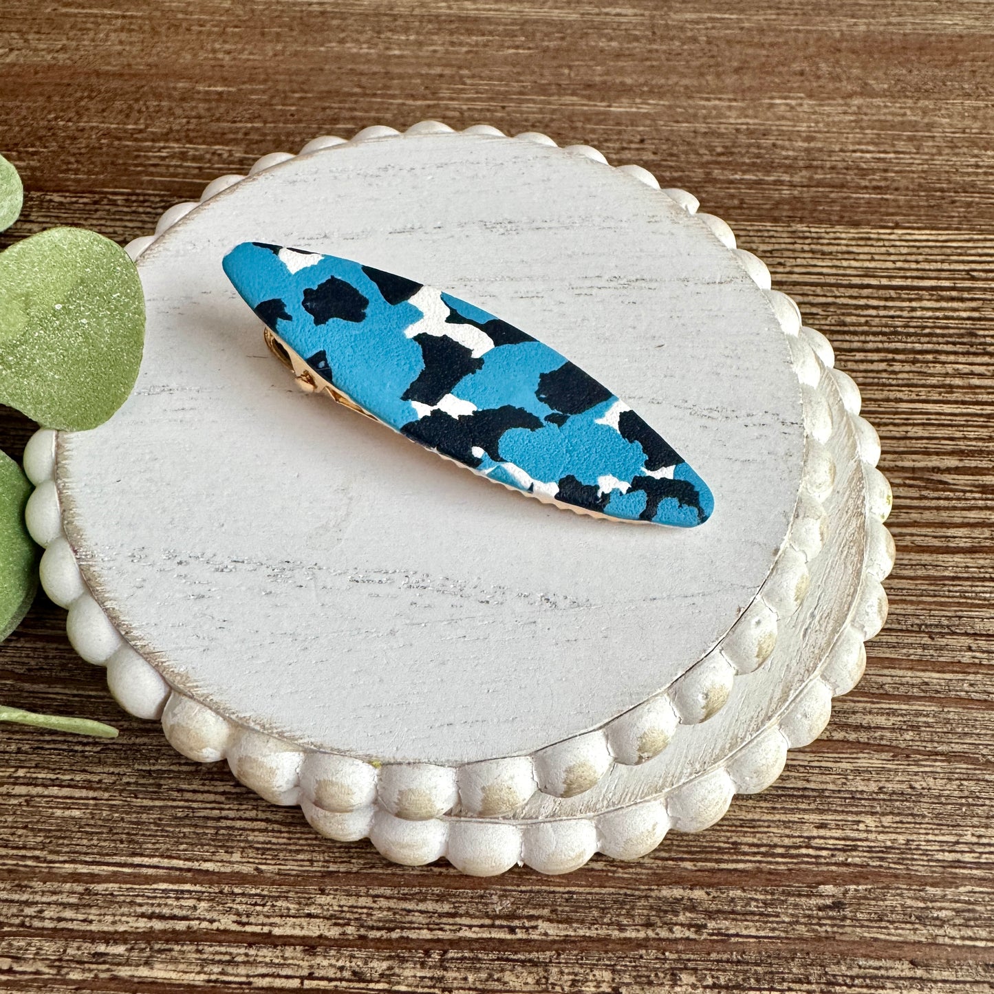 Barrette - Oval UNC Colors